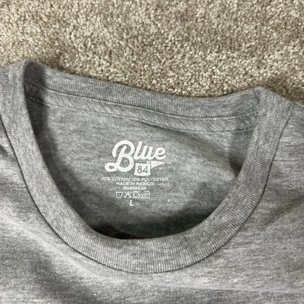 Blue 84 United States Air Force Long Sleeve Graphic T-Shirt Gray Mens Large NWT - Picture 2 of 5